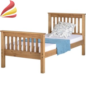 Monaco 3ft Single Pine Bed High Foot End